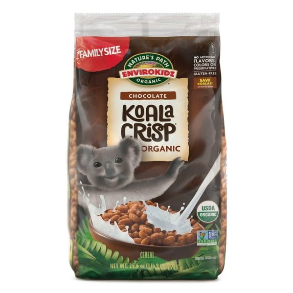 EnviroKidz Organic Breakfast Cereal, Koala Crisp, 25.6oz Bag