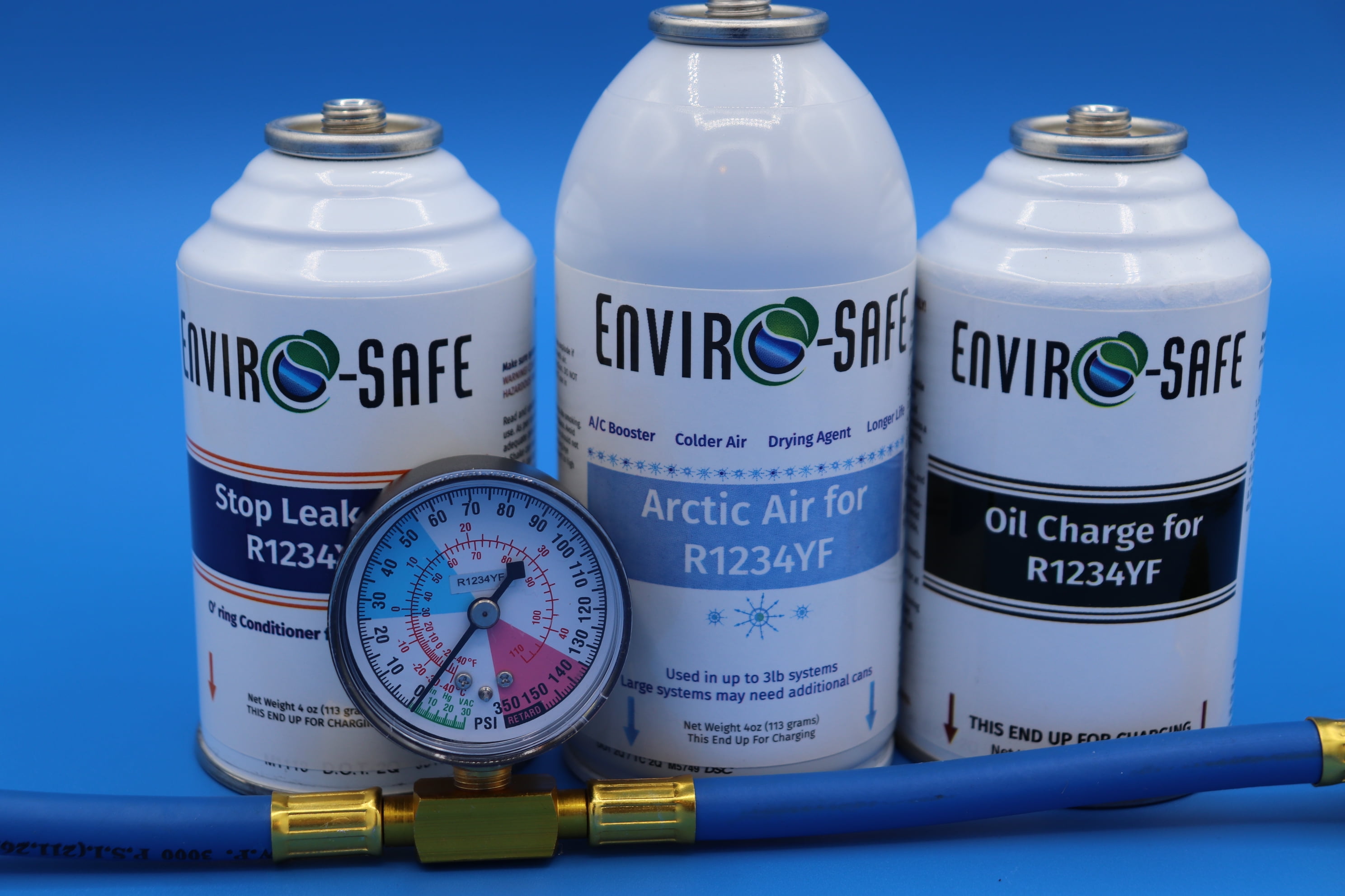 EnviroSafe CME7444 R1234yf Oil Charge Stop Leak 12 oz Automotive Refrigerant