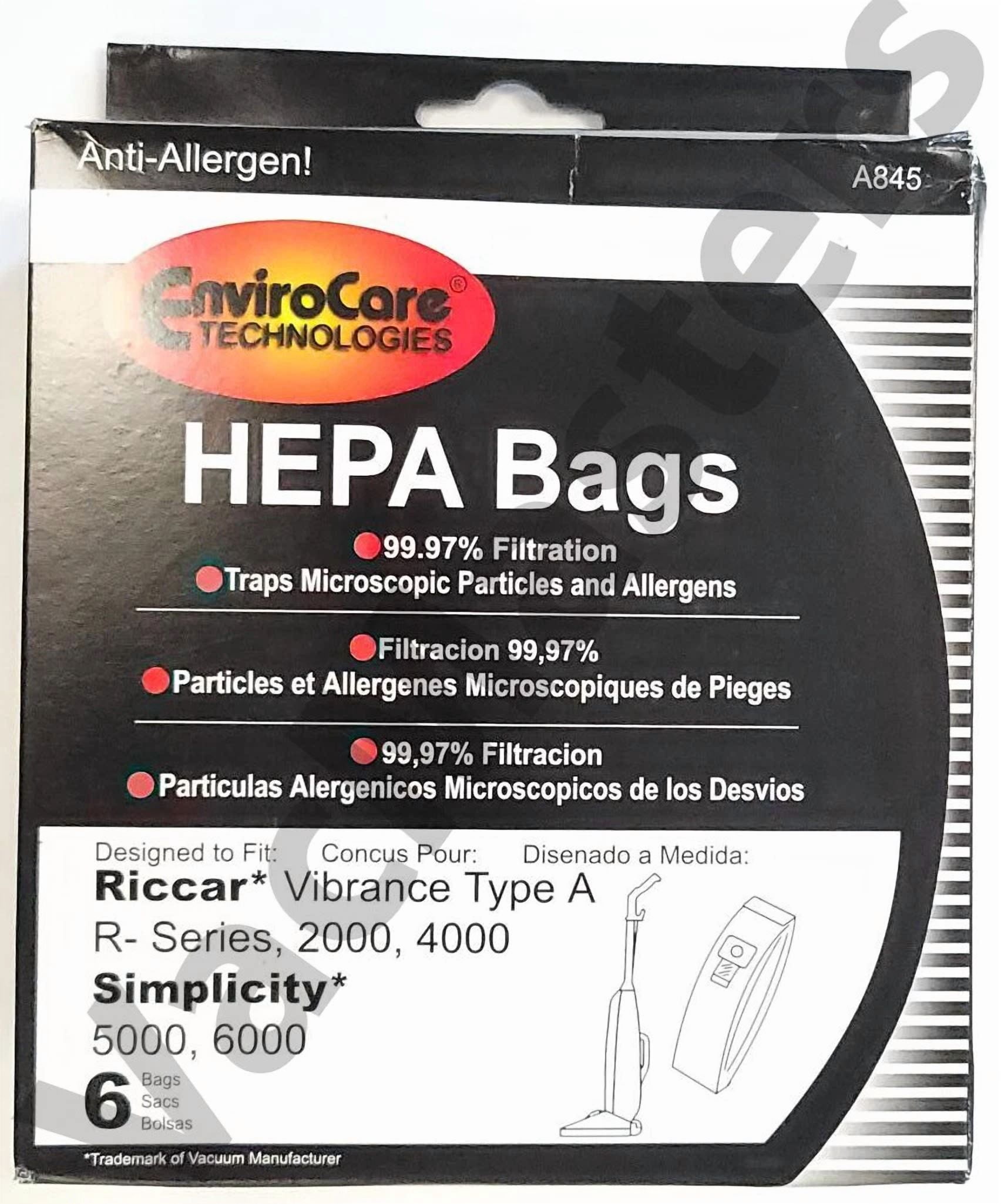 Filtri HEPA E Pre-Motore Per Aspirapolvere Riccar E Simplicity - EnviroCare Kit F987 - 4