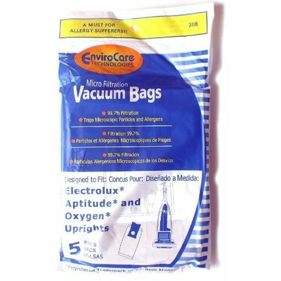Envirocare Replacement Micro Filtration Vacuum Cleaner Dust Bags For Electrolux