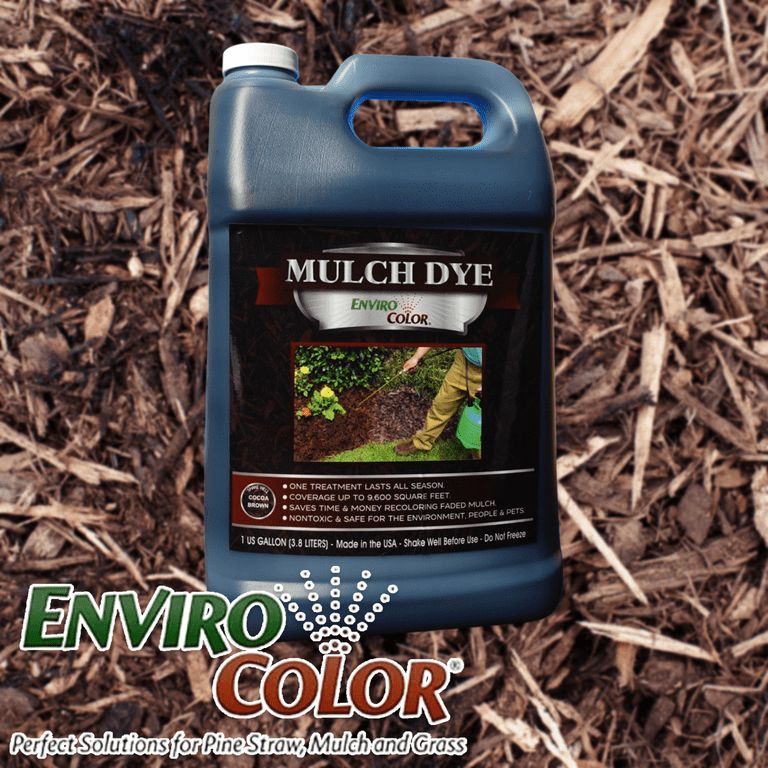 Envirocolor l Cocoa Brown Mulch Dye Gallon Treats 9,600 Ft²