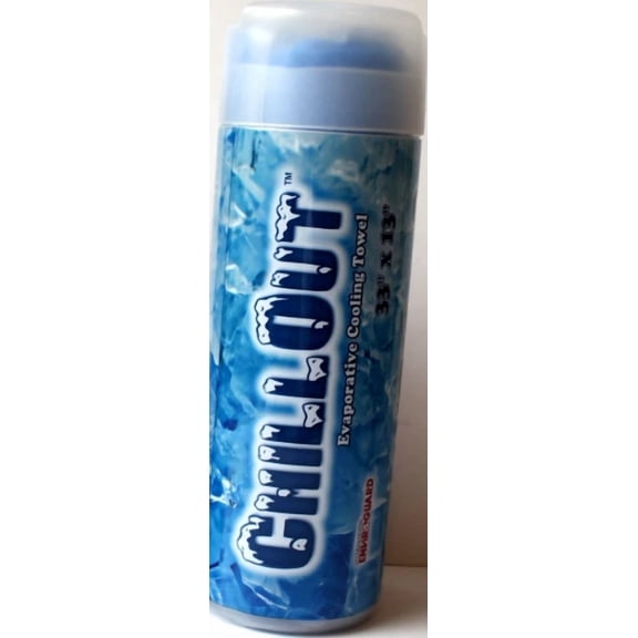 Enviroguard Chillout Evaporative Cooling Towel 33? X 13? Cool Blue - New
