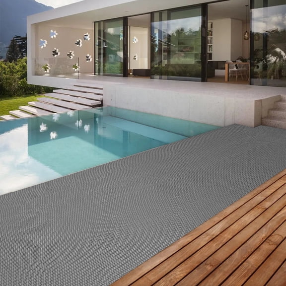 Environment Friendly PVC Hollow Drainage Floor Mat Roll Up Storage DIY Cuttable Indoor Outdoor Rug