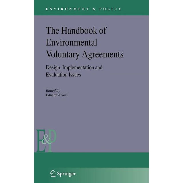 Environment & Policy The Handbook of Environmental Voluntary Agreements ...