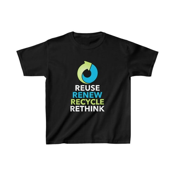 Environment Reuse Renew Rethink Save The Planet Environmental Earth Day Boys T Shirts