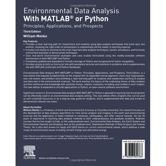 Pre-Owned Environmental Data Analysis With Matlab or Python : Principles, Applications, and Prospects, Paperback by Menke, William, ISBN 0323955762, ISBN-13 9780323955768