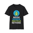 thumbnail image 1 of Environmental Earth Day Gift Environment Reduce Reuse Environmental Mens T Shirts, 1 of 4