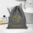 thumbnail image 1 of Environmental Jute Like Dustproofing Drawstring Bag for Hair Dryer Portable Long-Lasting and Multi-Functional Storage, 1 of 2