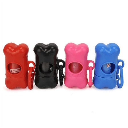 Environmental Protection Material Bone Dispenser with Garbage Bag Black 1 PCS