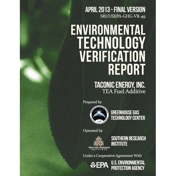 Environmental Technology Verification Report (Paperback)