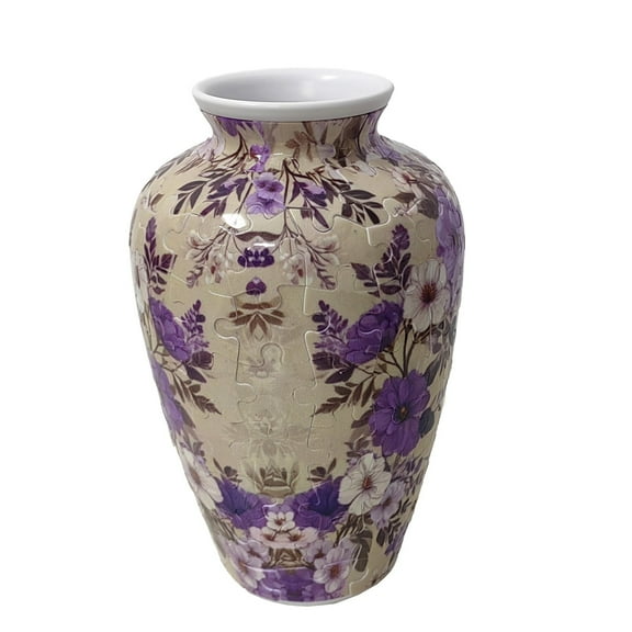 Environmentally Friendly 3D Printed Puzzle Vase - Unique Digital Art Design For Home Aesthetics, Strong Abs Material Light Luxury Home Decor Accent, Customizable Tech-Infused