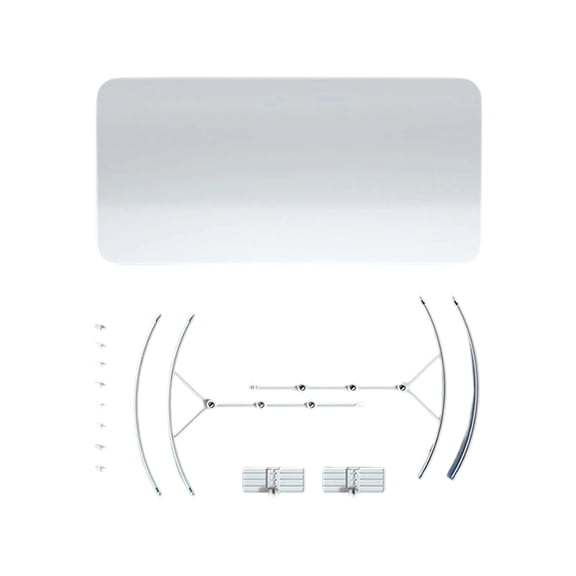 Adjustable Air Conditioner Wind Redirector Plastic with Quick Assembly & Wide Compatibility for Window Units Sturdy