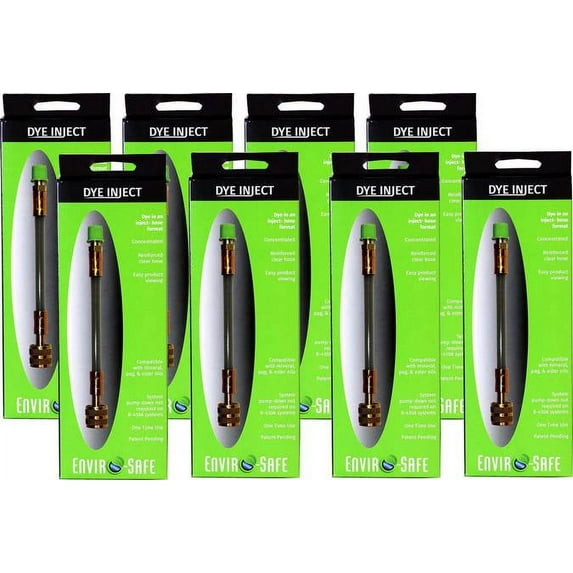 Envirosafe (8 )UV Dye Injects, R134a, R22, R12, R410, R1234yf