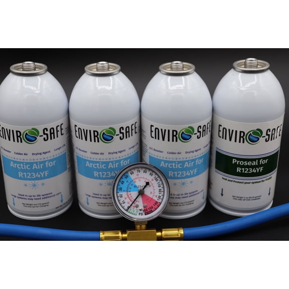 Envirosafe Arctic Air Pro Seal Kit Universal Fit for R1234YF with Gauge