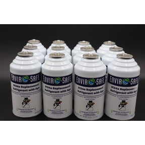 Envirosafe R134a, R134, R-134a Replacement Refrigerant with (Dye), Case of 12 Cans #1030