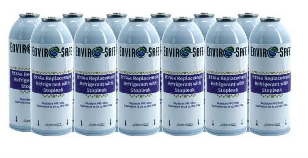 Envirosafe R134a Replacement Refrigerant with Stop Leak, Case of 12