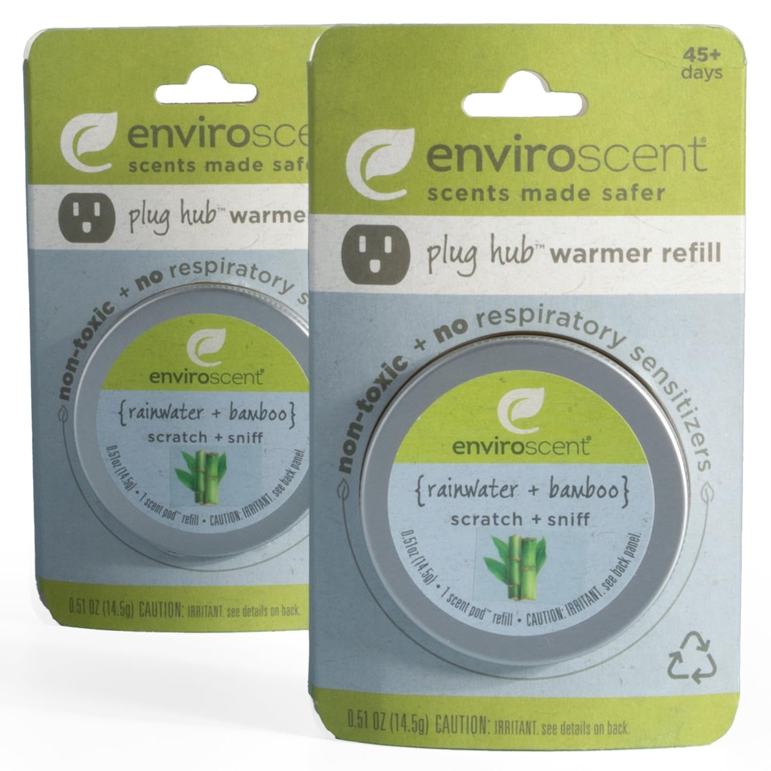 Non Toxic Plug In Air Fresheners Enviroscent Non-Toxic Air Freshener Refills (Rainwater & Bamboo) Plug