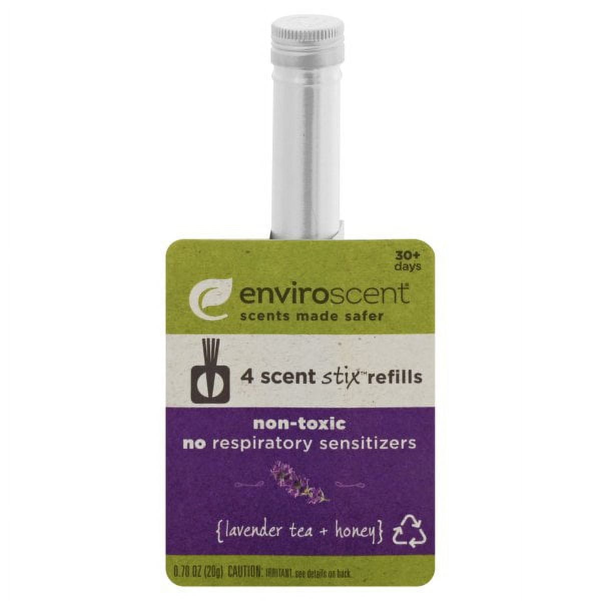 Enviroscent Scent Stix Refill, Lavender Tea + Honey, 0.7 oz, 4 Ct