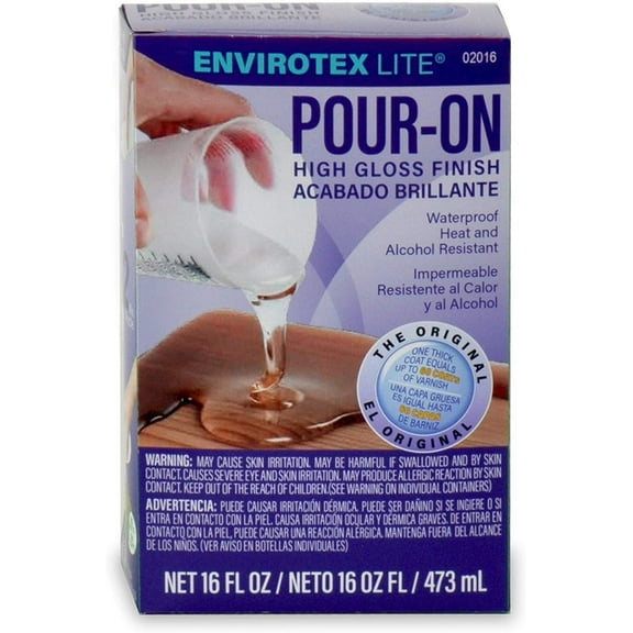 Envirotex Lite Pour On Water Proof High Gloss Finish, 16 fl oz
