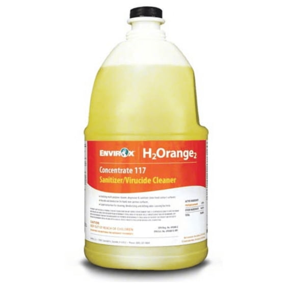 EnvirOx H2Orange2 Concentrate & Commercial Hard Surface Cleaners, Orange, 1 Gal ea., 4 Count, 4 Pack