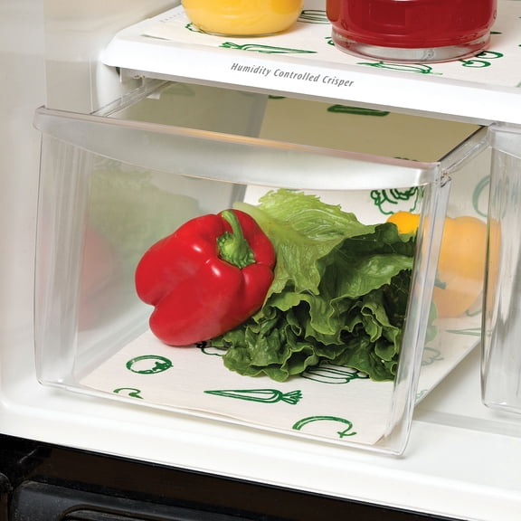 Envision Home 3-Pack Fridge Bin Liners, 12 Inches x 24 Inches