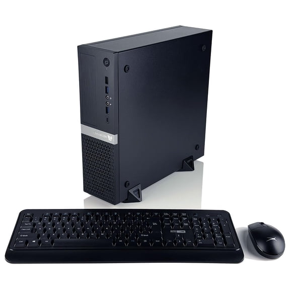 Envision S12 SFF Compact Workstation Desktop PC - AMD Ryzen 7 5700G (8-Core), 16GB RAM, 512GB NVMe SSD, WiFi, Radeon Graphics, Windows 11 Pro, Wired KB/M for Office, Business or Enterprise
