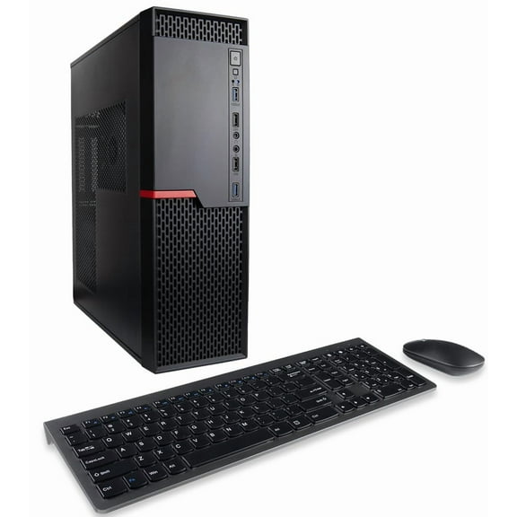 Envision S13 SFF PC (Intel Core Ultra 5 225, 16GB DDR5 RAM, 512GB NVME Gen4 SSD, 1TB HDD, WiFi + Bluetooth, Windows 11 Pro, 10 USB, HDMI+DP, RJ45, Wireless KB+M) Professional Business Desktop Compute