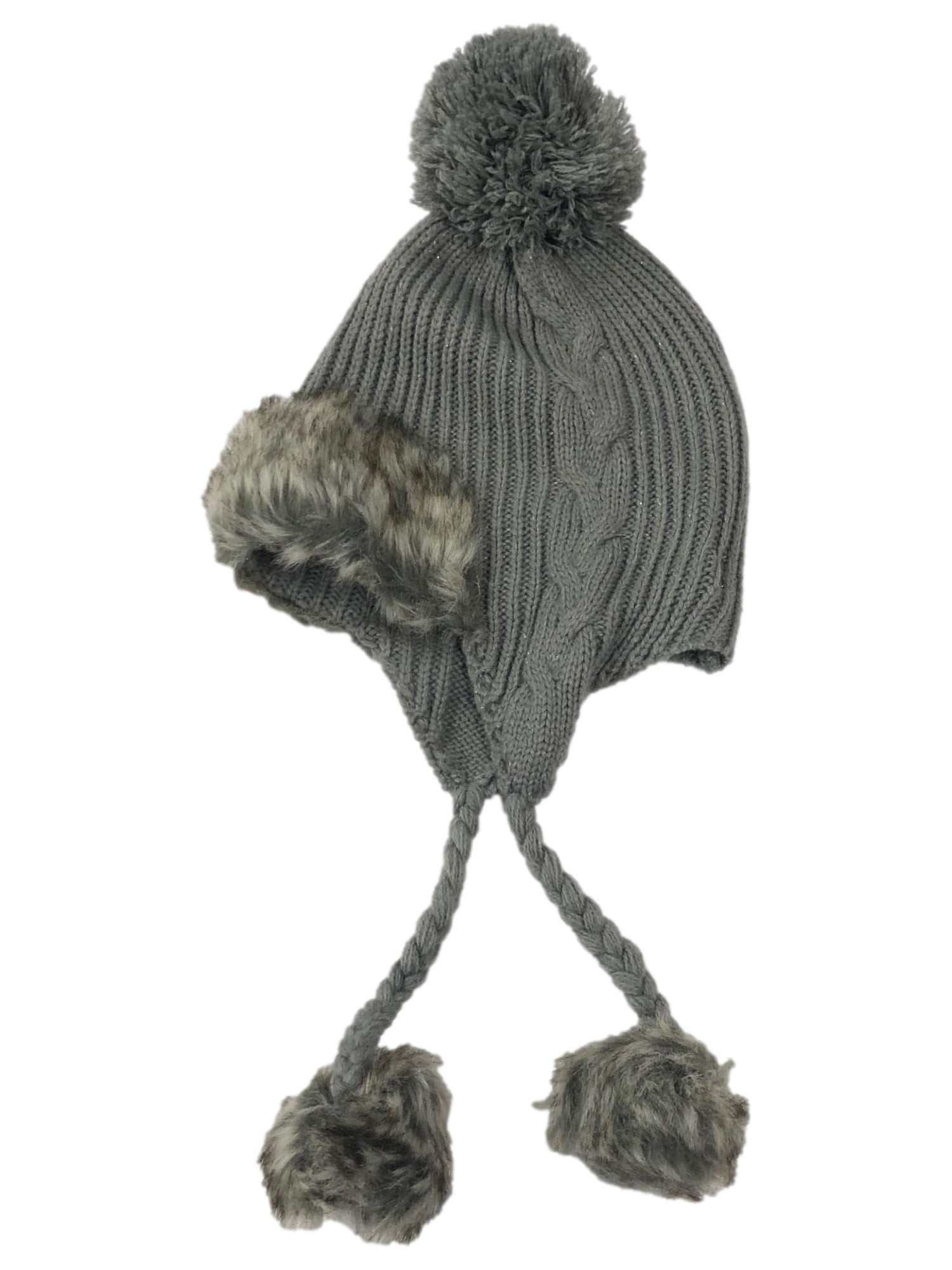 Womens Knit Trapper Hat
