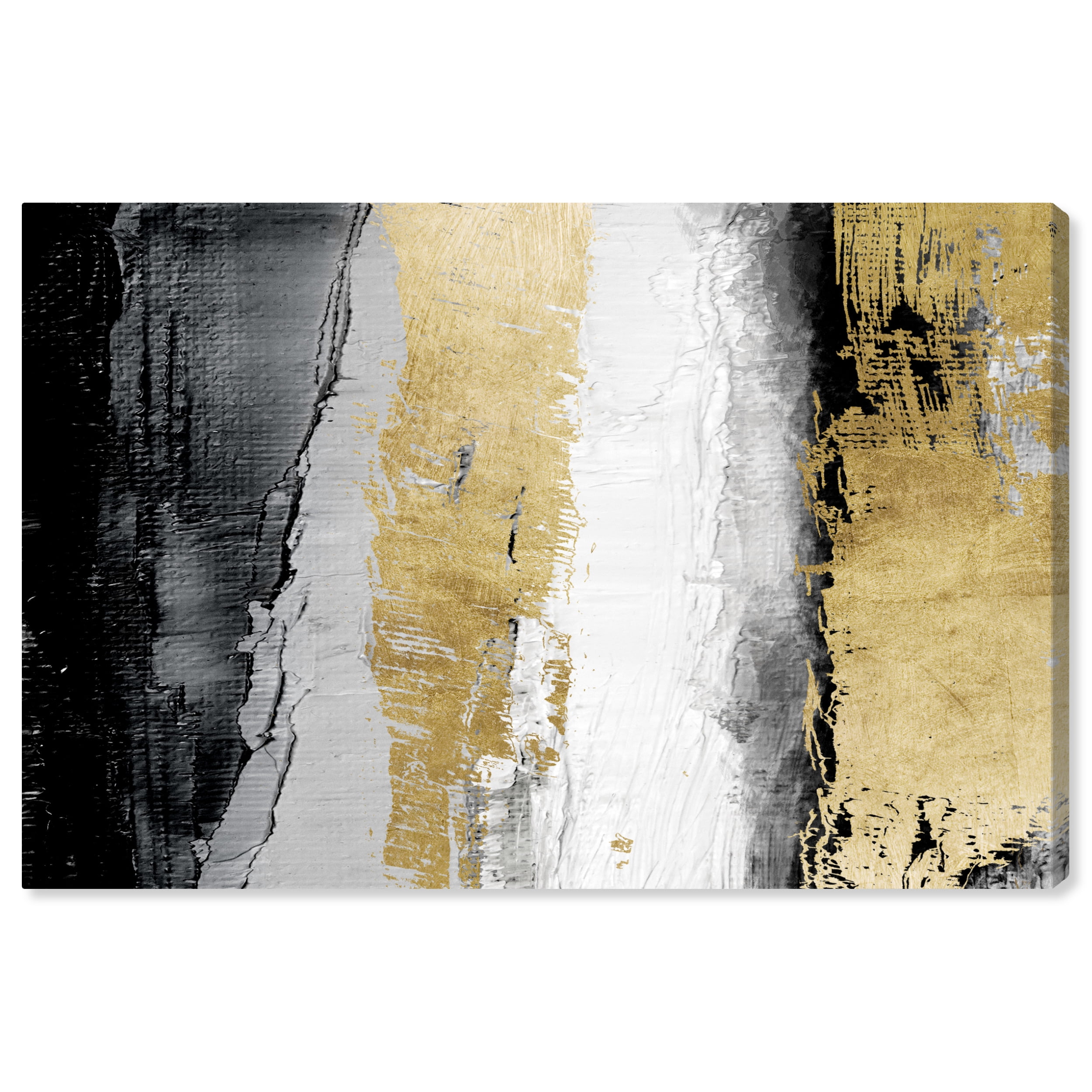 Wynwood Studio Fashion and Glam Wall Art Canvas Prints 'Articles de Voyage Gold Leaf' Home Dcor, 30 x 45, Gold, White