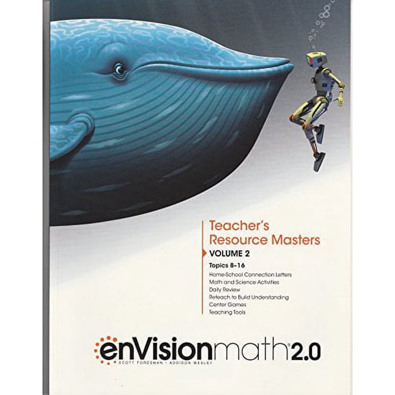 Pre-Owned Envision math 2.0 Teacher's Resource Masters, Gr. 5, Volume 2, Topics 8-16, 9780328893270, Paperback,
