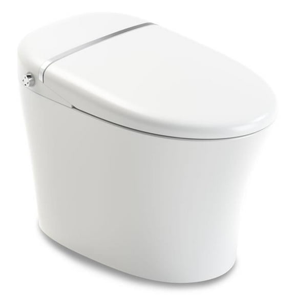 Envo Aura Smart Toilet Bidet with Remote & Auto Flush, White