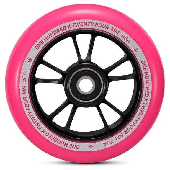 Envy 100mm Wheels Pink and Black