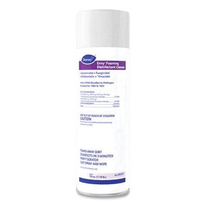 Envy Foaming Disinfectant Cleaner, Lavender Scent, 19 oz Aerosol Spray, 12/Carton Envy Foaming Disinfectant Cleaner, Lavender Scent, 19 oz Aerosol Spray, 12/Carton