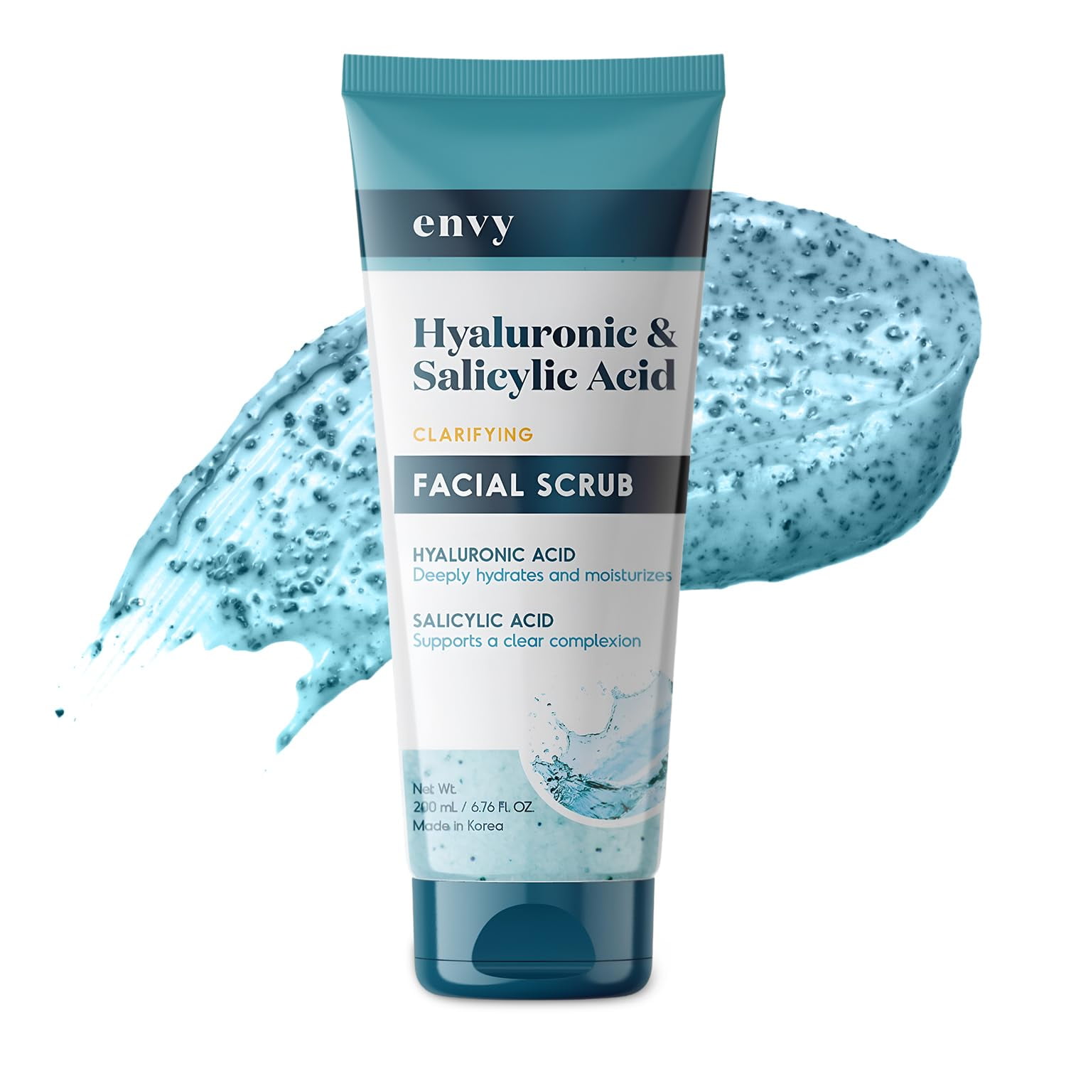 Anti Aging Geräte Für Zuhause Test Envy Hyaluronic Acid & Salicylic Acid Face Scrub - Anti Aging Facial