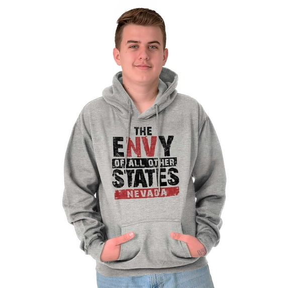 Envy Of All Other States Nevada Pun Hoodie Sweatshirt Women Men Brisco Brands L