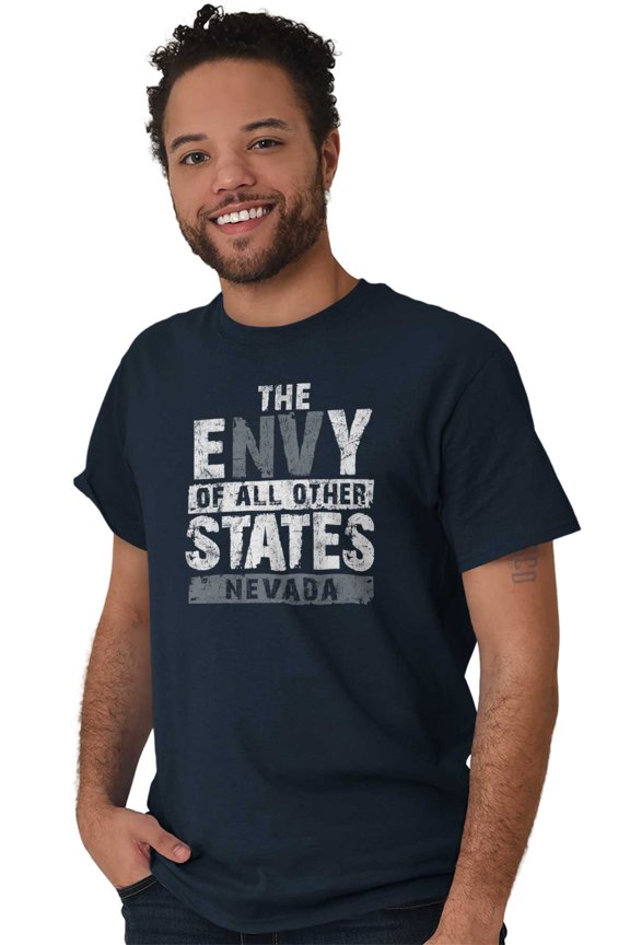 Envy Of All Other States Nevada Pun Men's Graphic T Shirt Tees Brisco Brands X