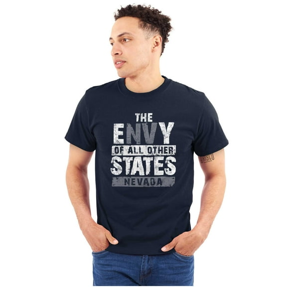 Envy Of All Other States Nevada Pun Plus Size Crewneck Graphic Tee Shirt Brisco Brands 2X