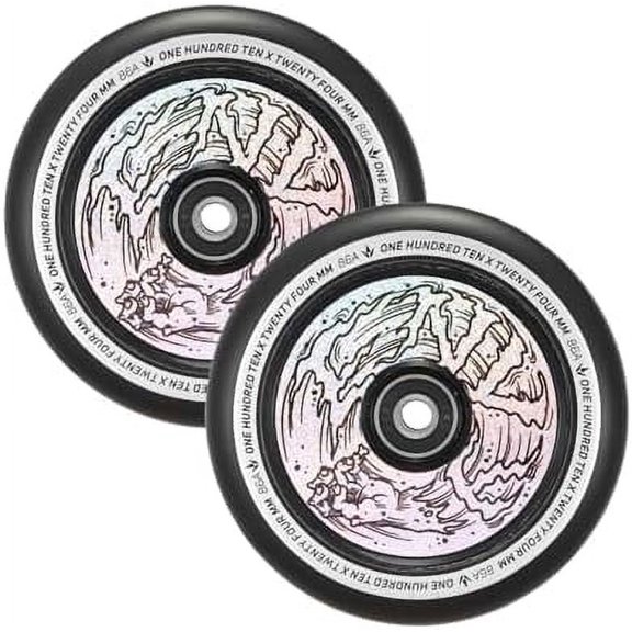 Envy Scooters Hollowcore Wheels Pair - 110mm x 24mm - Hologram Hand