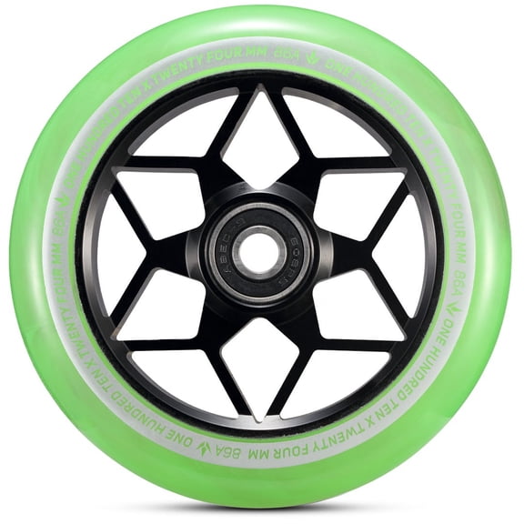 Envy Smoked Diamond Wheels Smoke Green