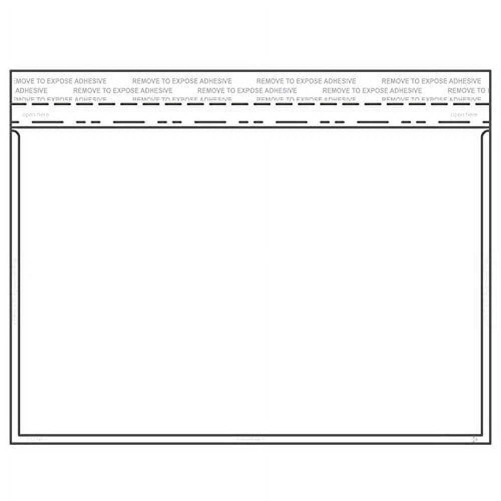 EnvyPak Clear Booklet/Catalog Envelope Permanent Peel and Seal