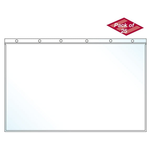 EnvyPak Clear Presentation 11" x 17" Page Protectors - Pack of 25 - Made in USA
