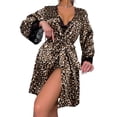 thumbnail image 1 of Enwejyy Women Valentine's Day Gift Nightwear Lace Floral Print Kimono Robes Pajamas, 1 of 3