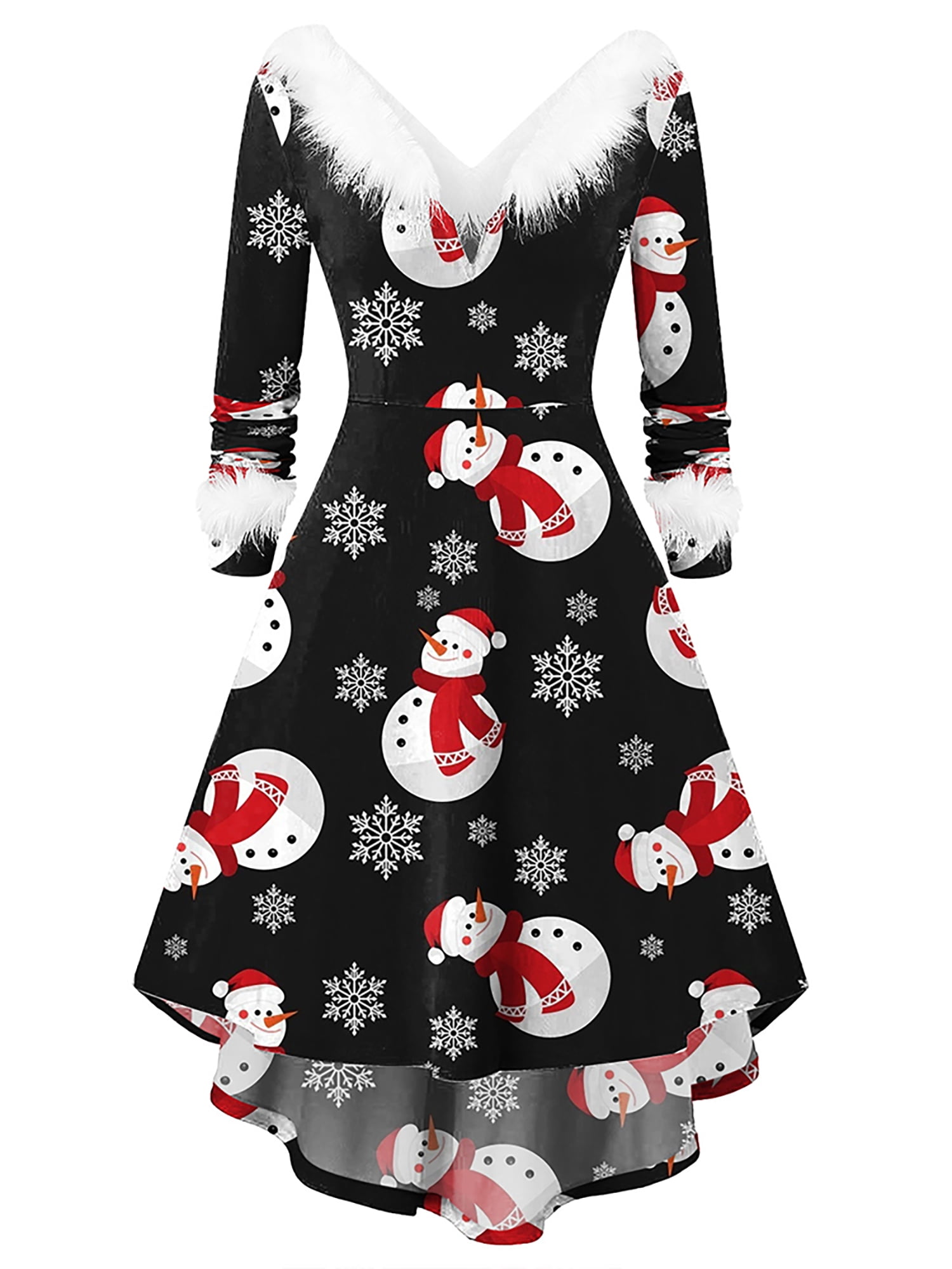 white christmas dresses Moo-y Christmas Organic Cotton Christmas Dress for Kids main image 1