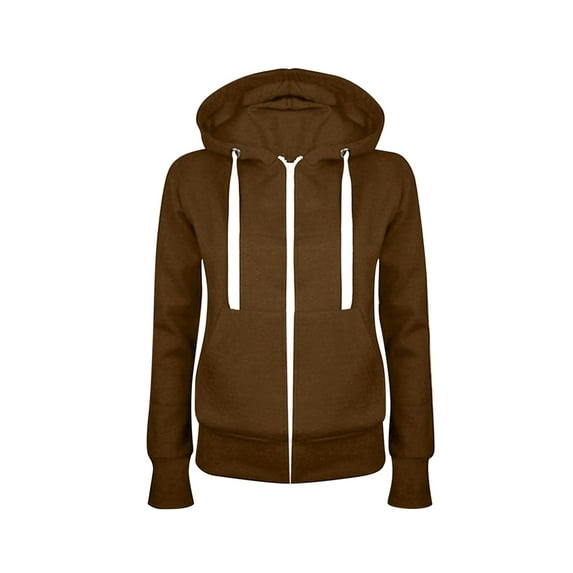 Enwejyy Women's Loose Casual Sweatshirt Pockets Long Sleeve Athletic Fit Hoodie Jacket Activewear