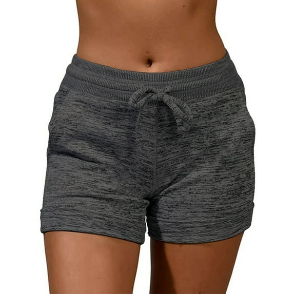Enwejyy Women's Plus Size M-5XL Sweatpants Solid Color Athletic Fit Sports Casual Shorts