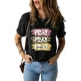 thumbnail image 1 of Enwejyy Women's Summer Basic Tops Easter Print Round Neck Short Sleeve Cotton T-Shirt Tops, 1 of 3