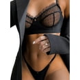 thumbnail image 1 of Enwejyy Women's Underwear Sexy Sheer Unlined Bra Set with Thongs Lingerie Sets, 1 of 2