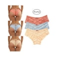 thumbnail image 1 of Enwejyy Womens 1/3 Packs Briefs Lace Solid Color Sexy Panties Underwear Plus Size S-5XL, 1 of 6