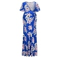 thumbnail image 1 of Enwejyy Womens Casual Short Sleeve V-Neck Flroal Print Pregnancy Maternity Dresses, 1 of 3