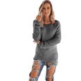 thumbnail image 1 of Enwejyy Womens Knit Round Long Sleeve Solid Color Relaxed Fit Pullover Sweaters, 1 of 3